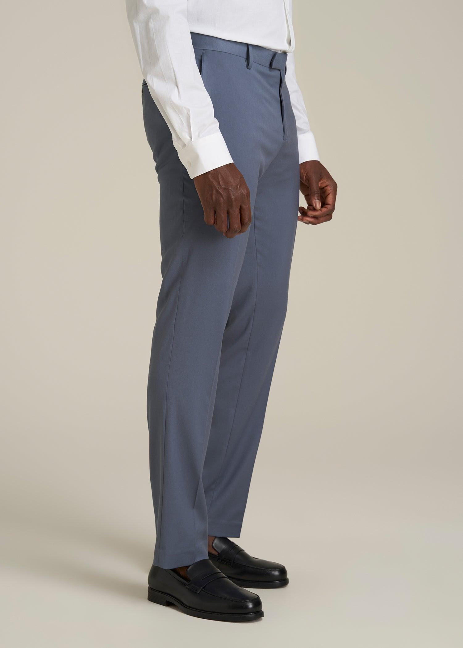 Suit Trousers for Tall Men in Blue Slate Product Image