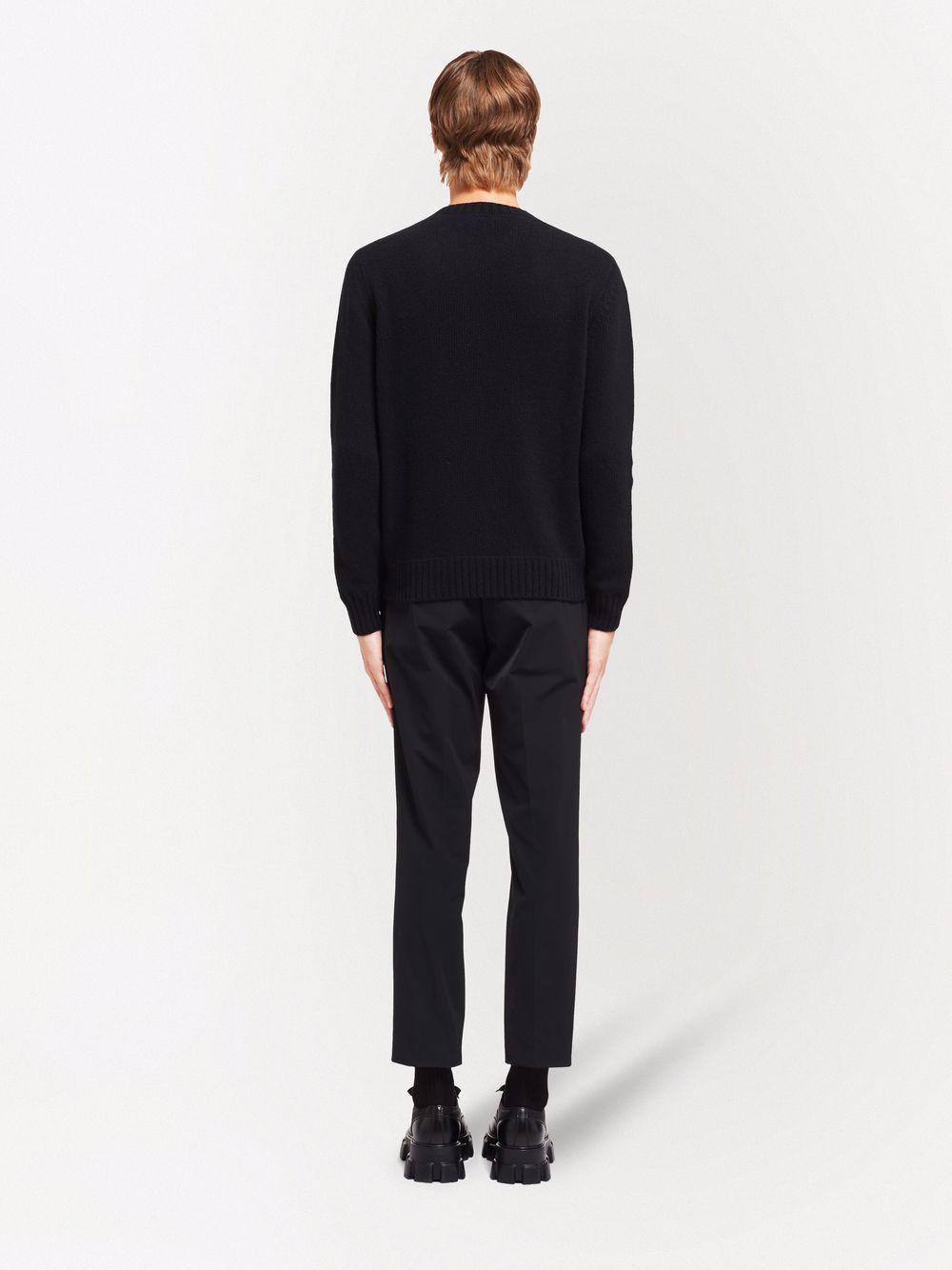 logo intarsia wool-cashmere jumper Product Image
