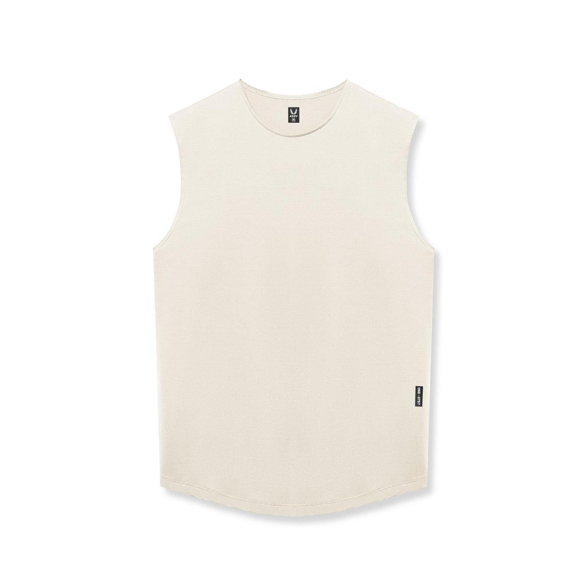 0757. AeroSilver® Cutoff Tank - Ivory Cream Product Image