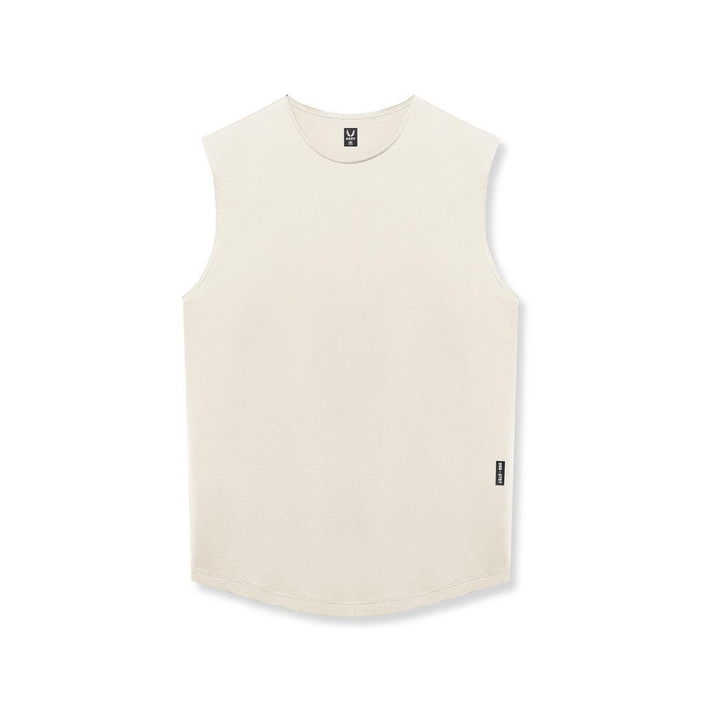 0757. AeroSilver® Cutoff Tank - Ivory Cream Product Image