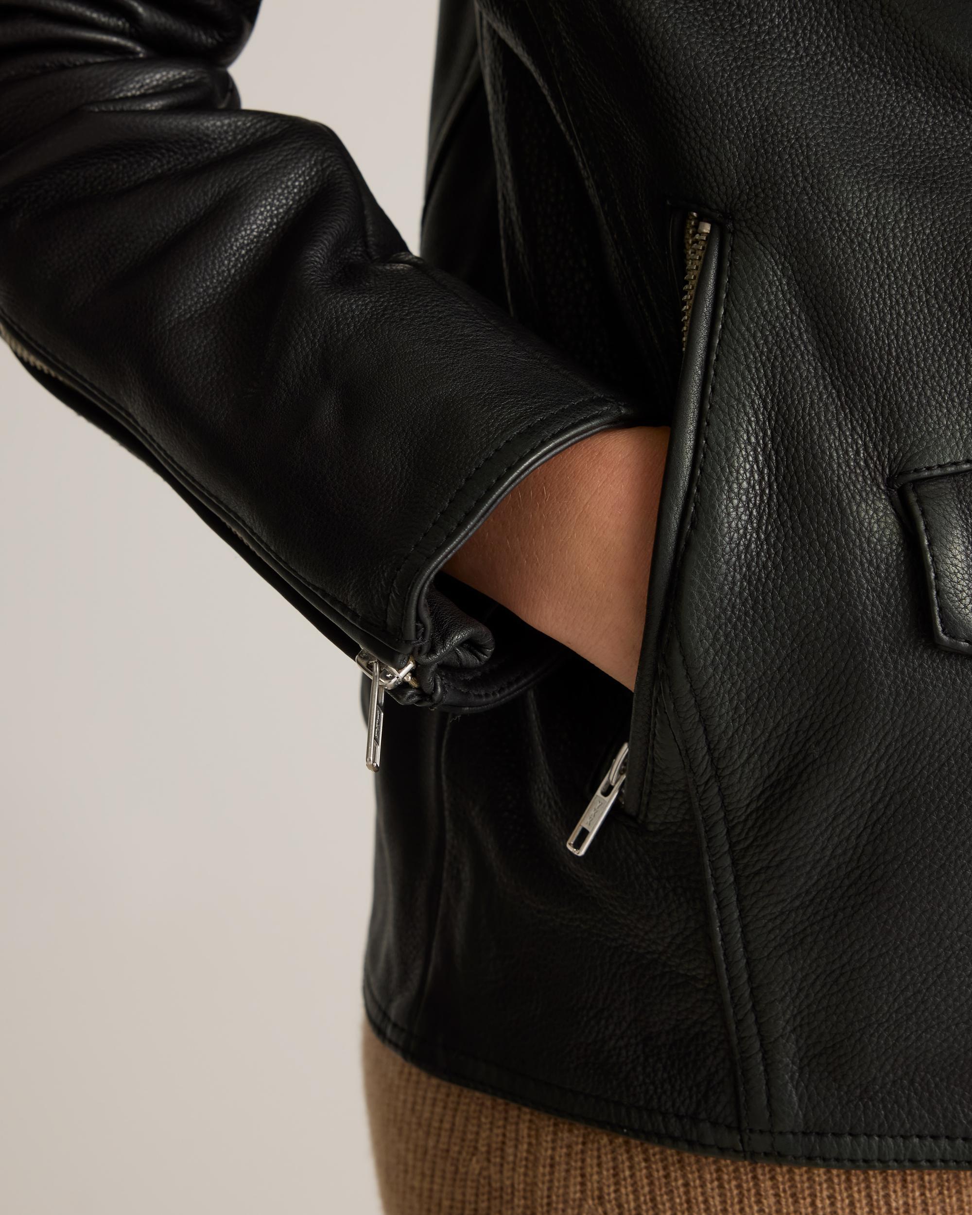 Quince | Women's OverSized Biker Jacket Size XS, Leather Product Image
