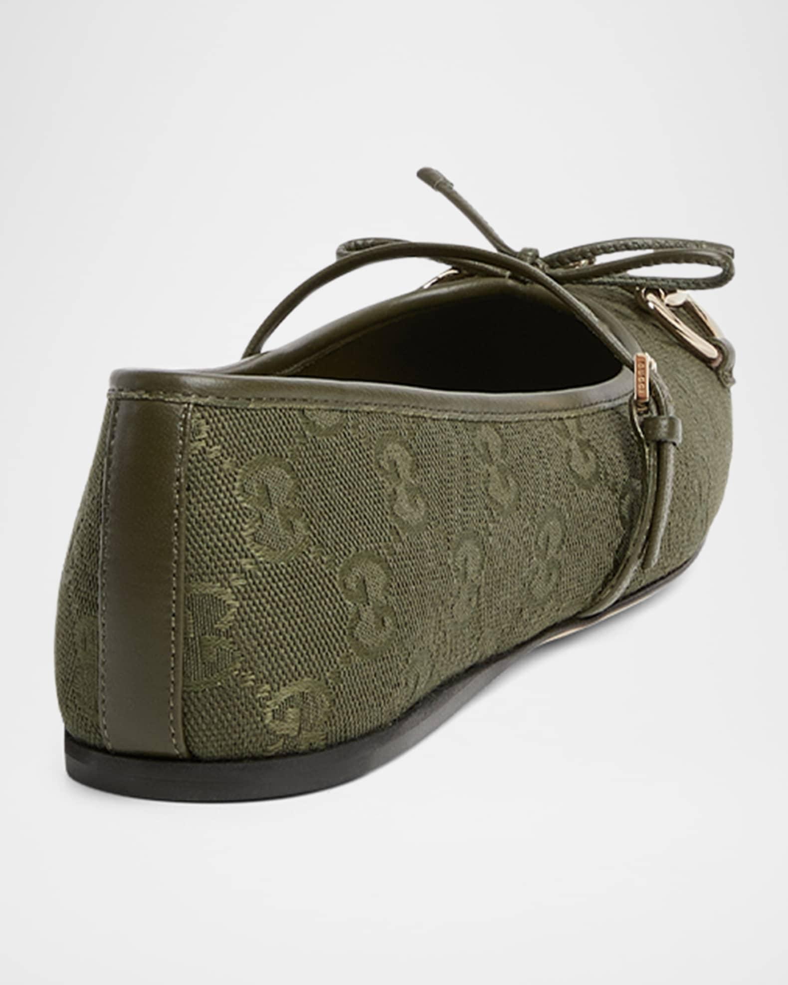 Canvas GG Horsebit Ballerina Flats Product Image