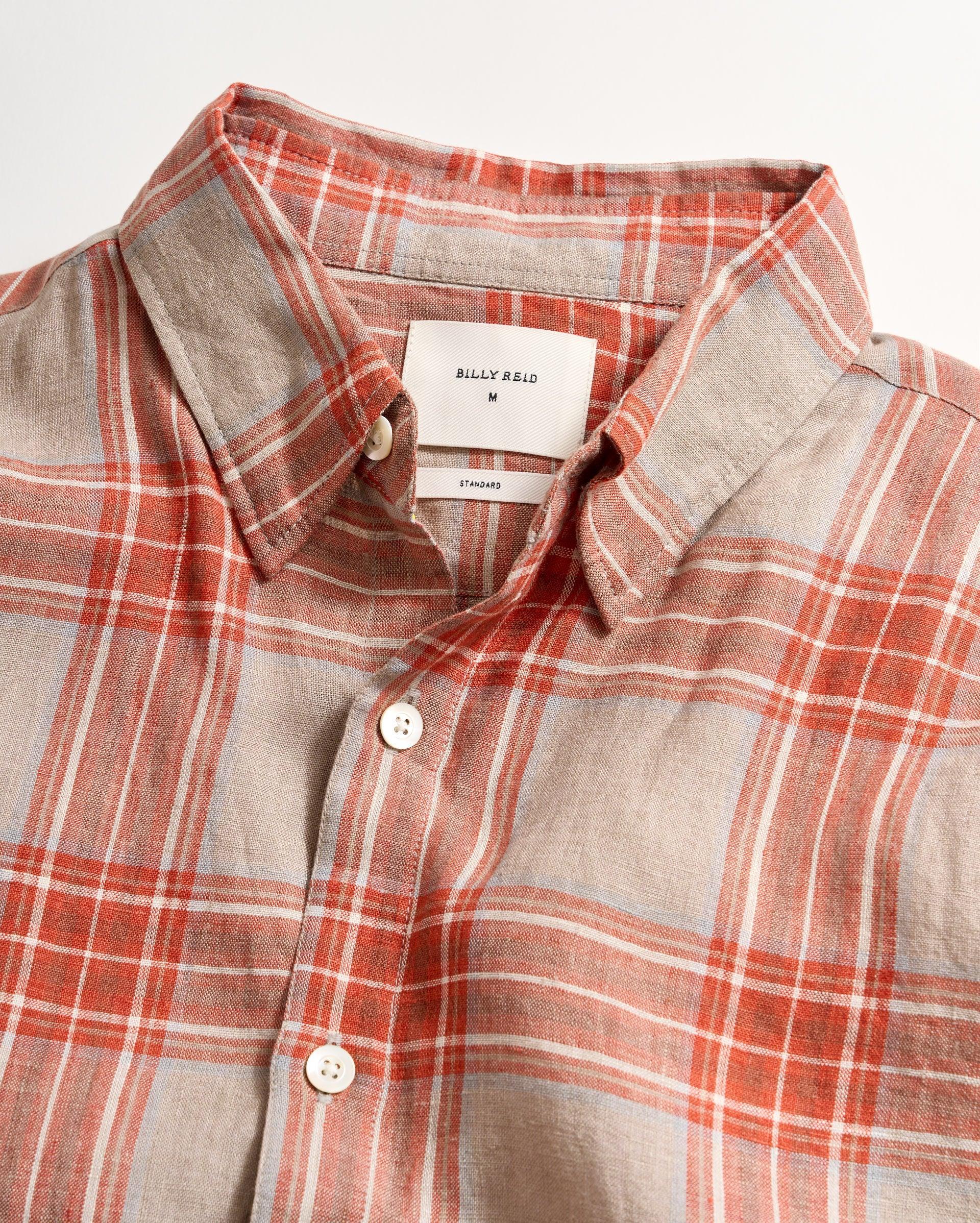 Bold Plaid Linen Wilson Shirt -  Product Image