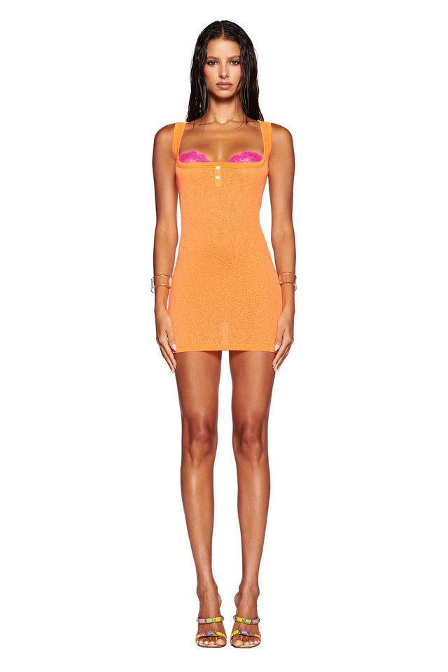 PIPPA MINI DRESS - ORANGE : APRICOT Product Image