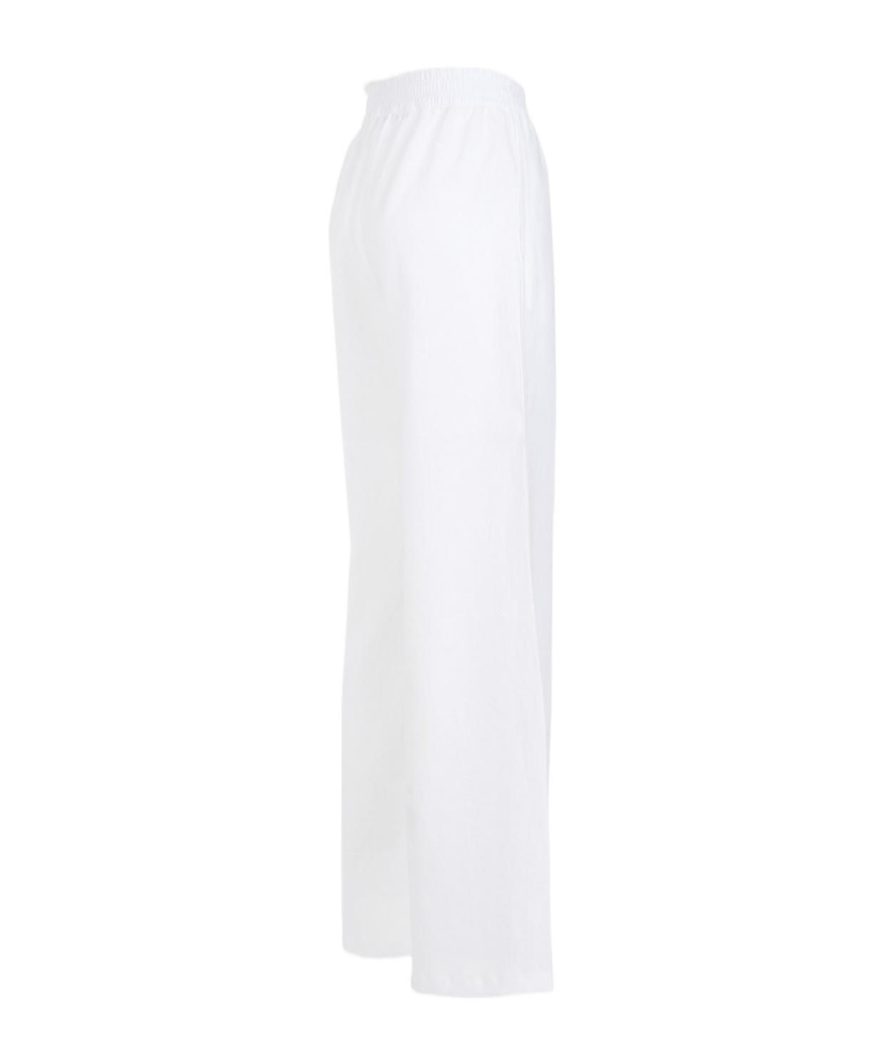 FABIANA FILIPPI Wide-leg Linen Trousers In White Product Image