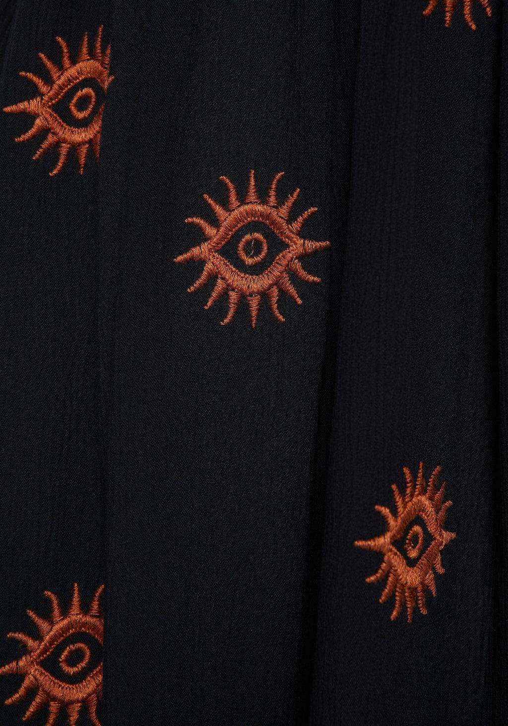 Solstice Embroidered Smock Mini Dress Product Image