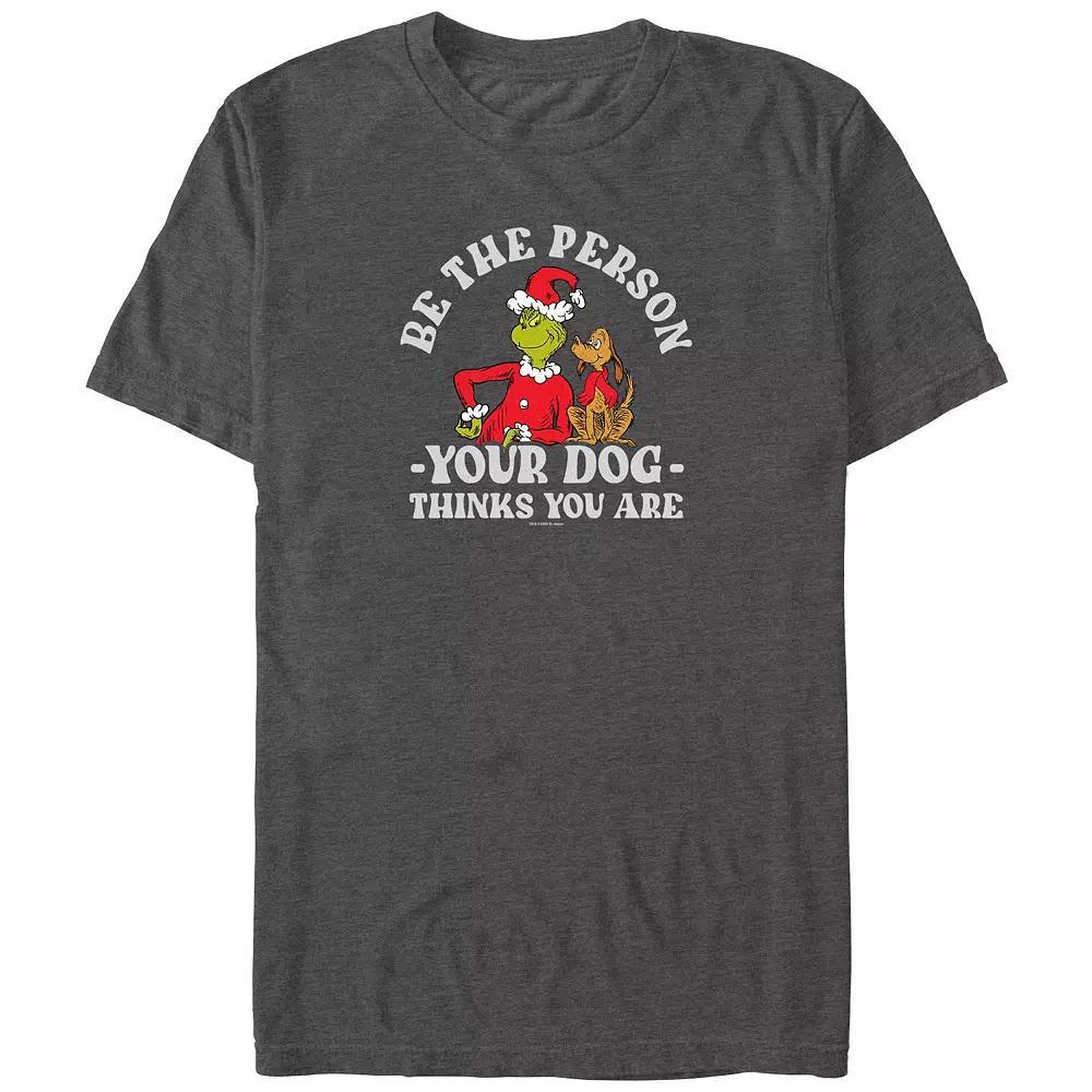 Men's Dr. Seuss Cozy Season Graphic Tee, Size: 4XL Tall, Navy Grey Product Image