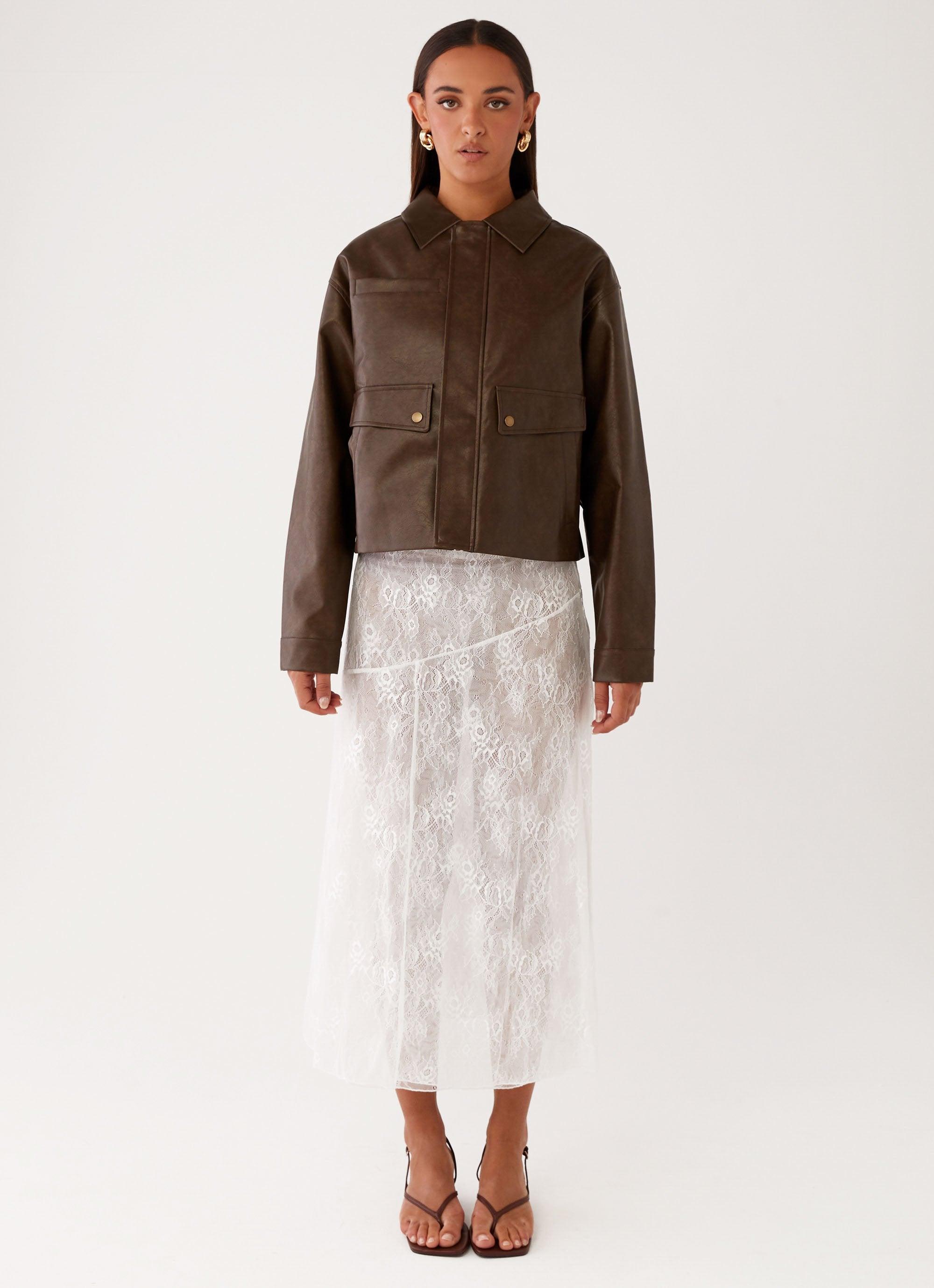 Alara Midi Skirt - White Girls Product Image