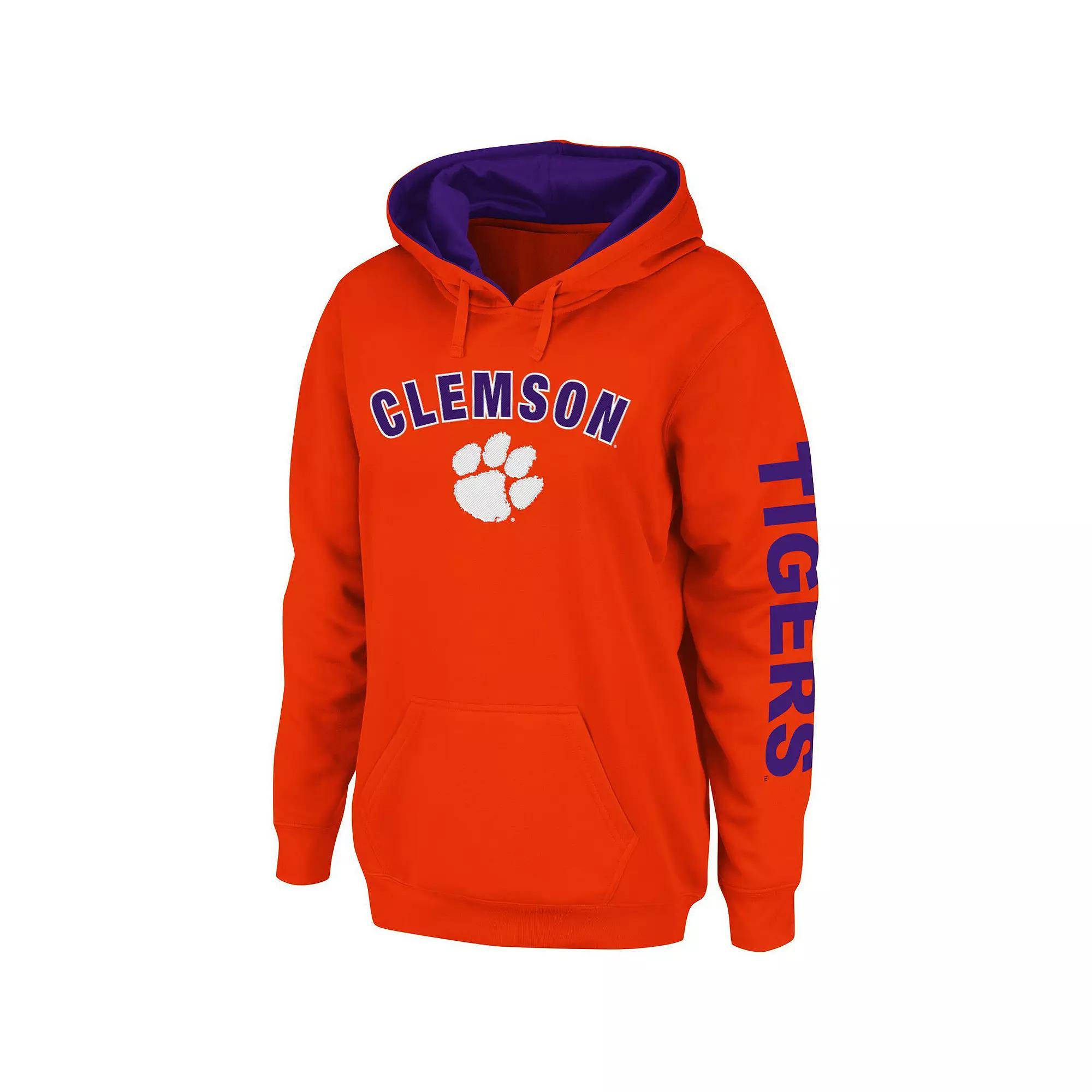 Women's Colosseum Orange Clemson Tigers Loud and Proud Pullover Hoodie, Size: Medium Product Image