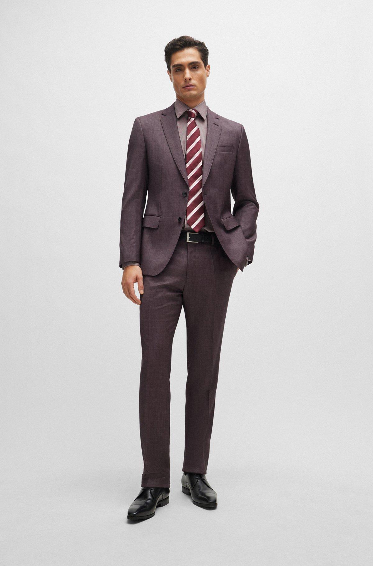Regular-fit shirt in easy-iron Oxford stretch cotton Product Image