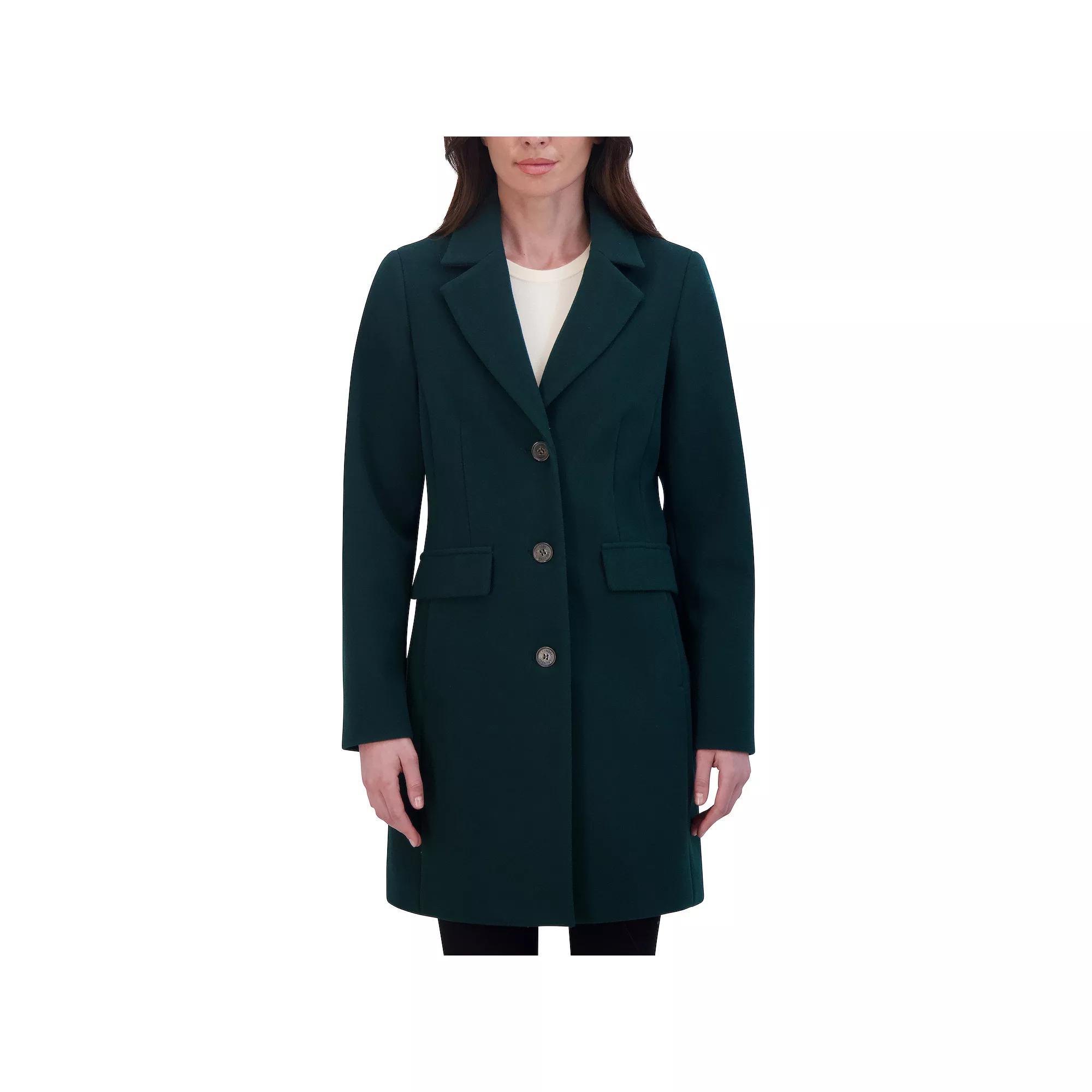 Women's Halitech Faux-Wool Lightweight Coat, Size: Large, Green Product Image