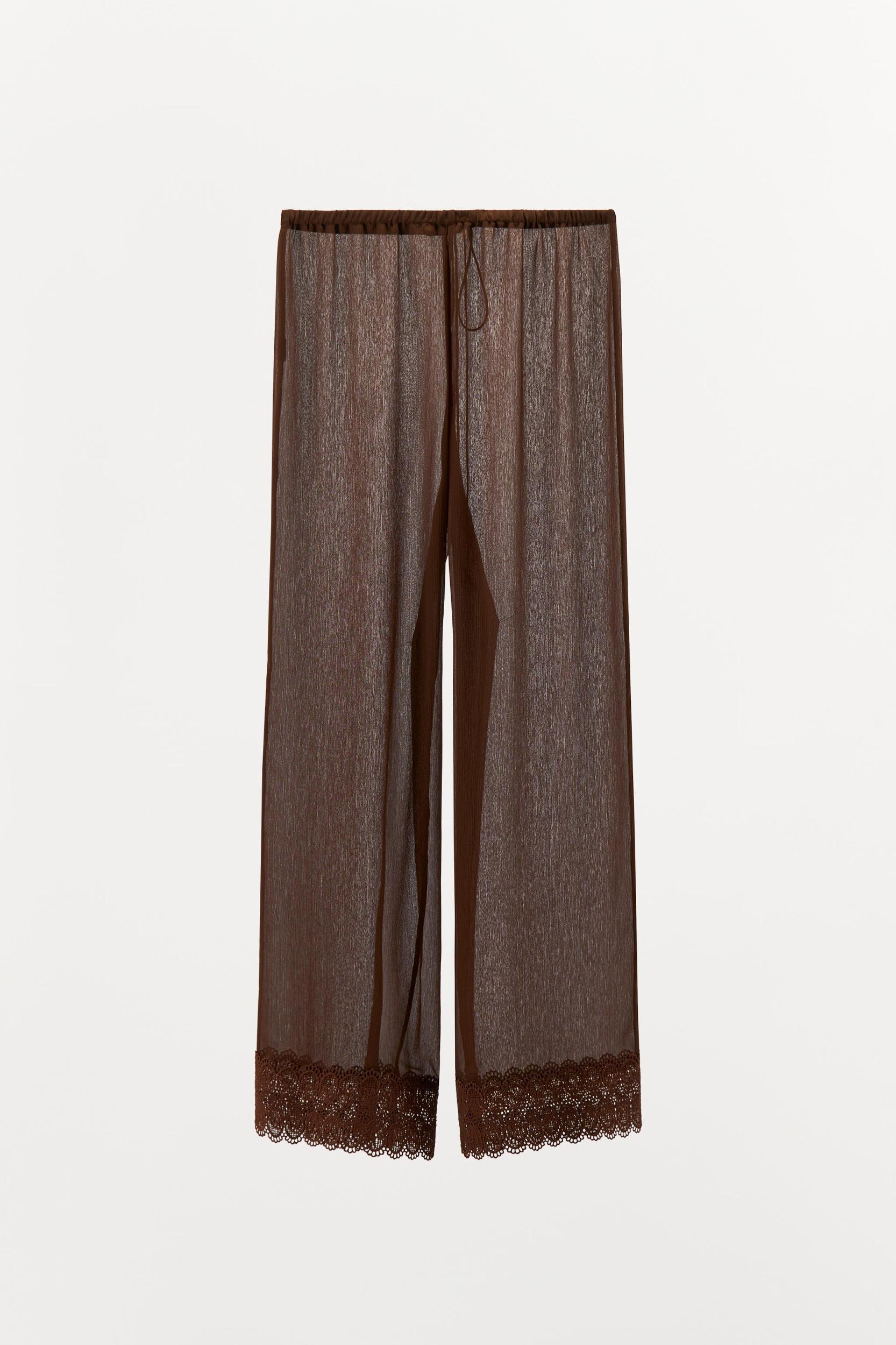 FLOWY LACE PANTS Product Image