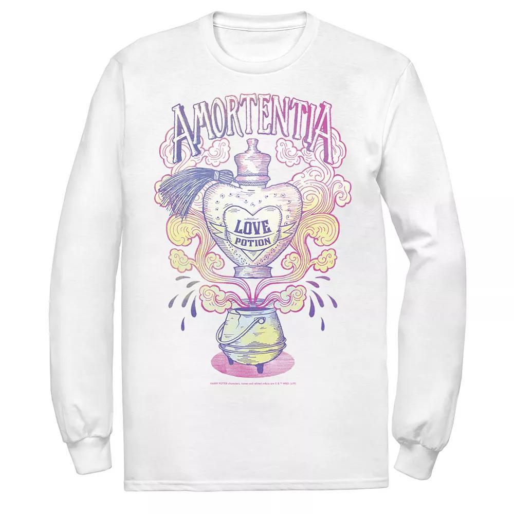 Men's Harry Potter Deathly Hallows 2 Amortentia Long Sleeve Tee, Size: Medium, White Product Image