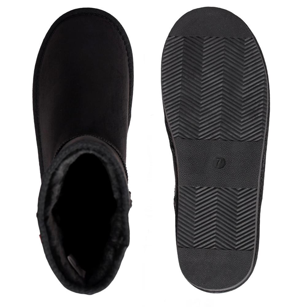 Alpine Swiss Womens Classic Short Winter Boots Faux Fur Lined Warm Comfort Shoes Product Image