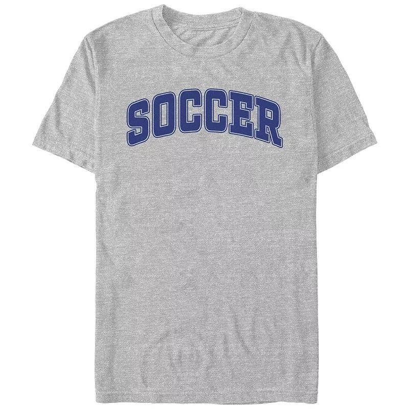 Men's Soccer Graphic Tee, Size: XXL, Athletic Grey Product Image