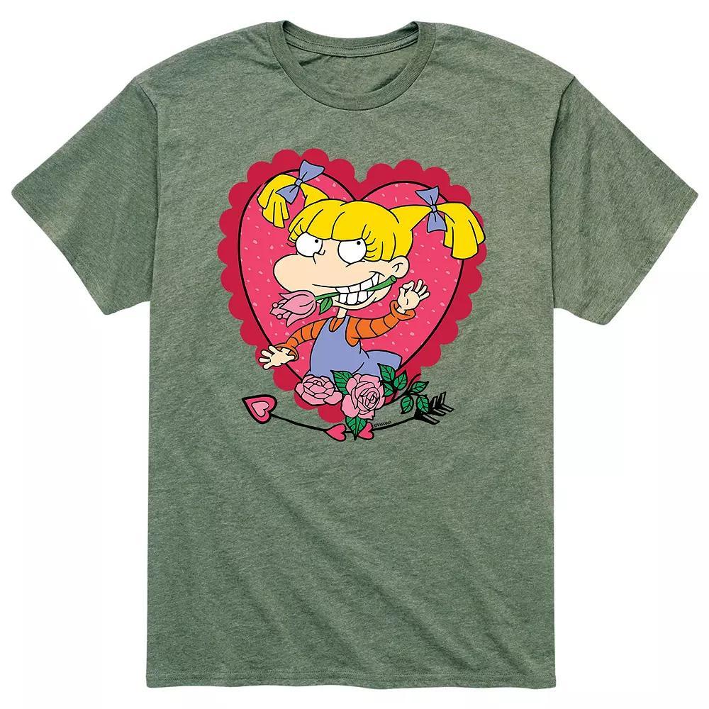 Mens Rugrats Valentines Angelica Heart Tee Product Image