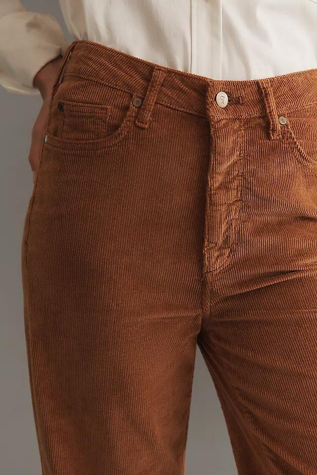 The Scotty Cuffed High-Rise Straight-Leg Jeans by Pilcro: Corduroy Edition Product Image