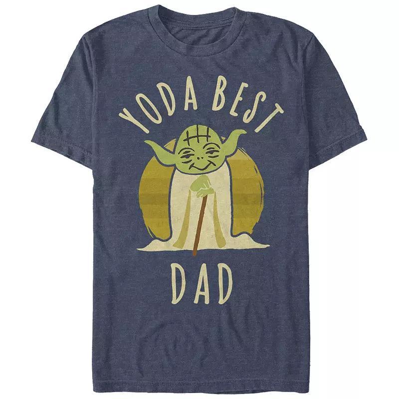 Big & Tall Star Wars "Yoda Best Dad" Cartoon Yoda Tee, Men's, Size: 3XL, Black Product Image