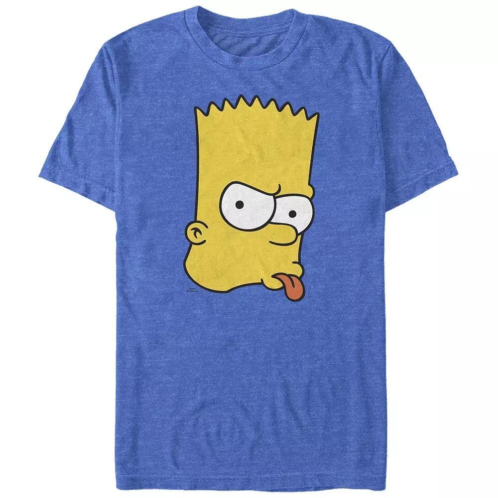 Big & Tall The Simpsons Brat Bart Graphic Tee, Men's, Size: XL Tall, Royal Grey Product Image