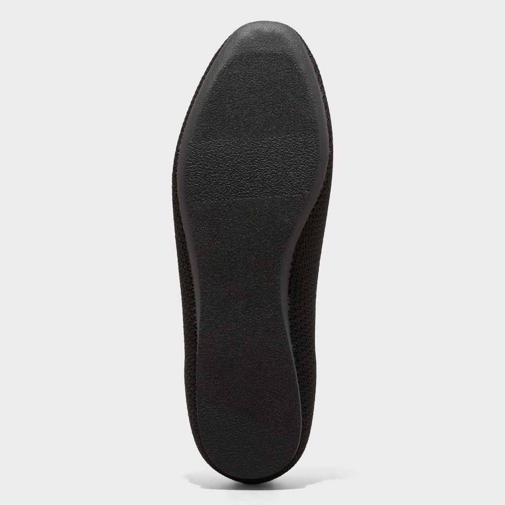 Womens Shiloh Knit Mary Jane Ballet Flats - A New Day Black 7: Pull-On, Removable Footbed, Closed Toe Product Image