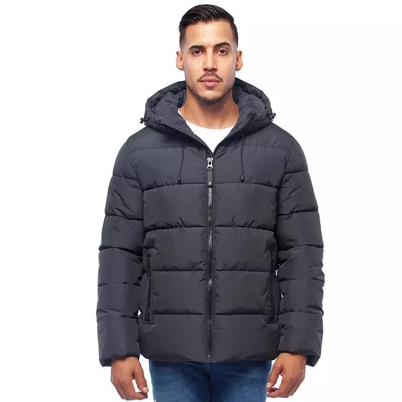 Men's Rokka&Rolla Thermal Heat Puffer Jacket, Size: Large, Blue Product Image