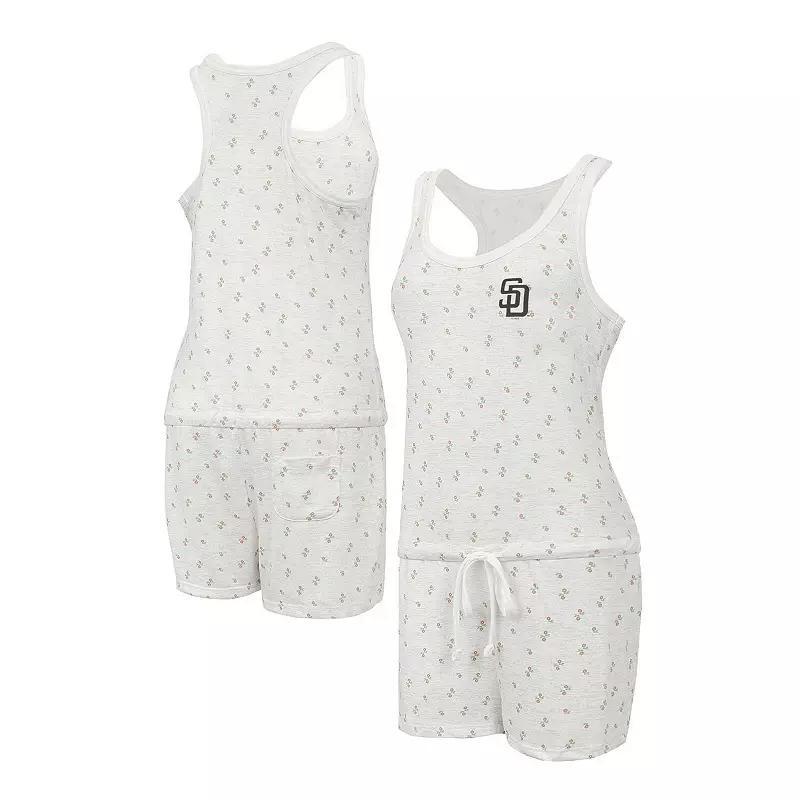 Women's Concepts Sport Cream San Francisco Giants Gardner Hacci Knit Romper, Size: Small, Beige Product Image