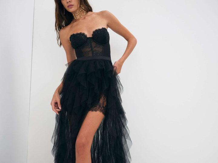 Bustier Gown — Black Product Image