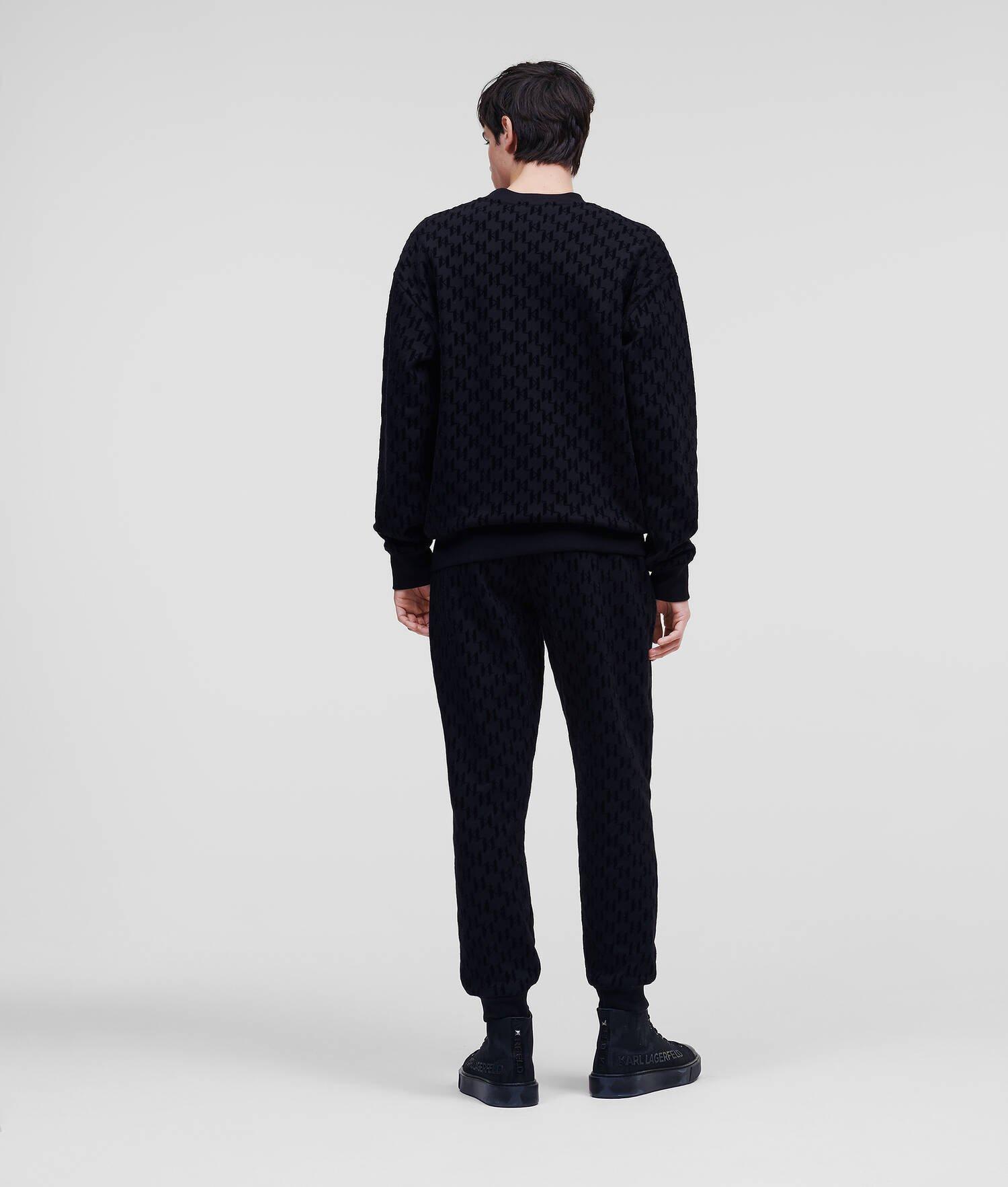 KARL MONOGRAM FLOCK-PRINT SWEATPANTS Product Image