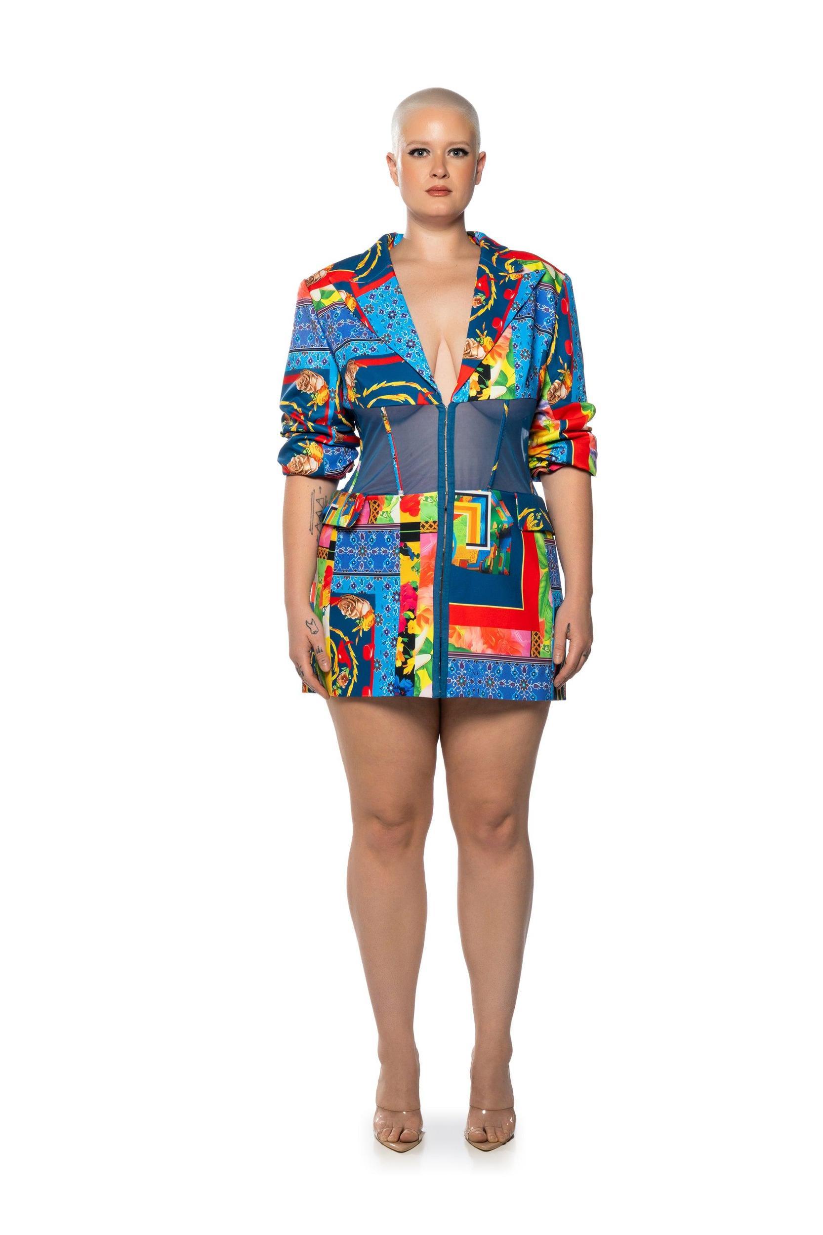 MIAMI IN THE TRAP CORSET BLAZER Product Image