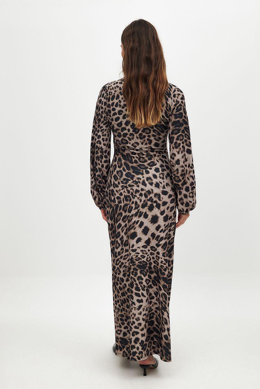 Jersey Balloon Sleeve Midi Dress Product Image