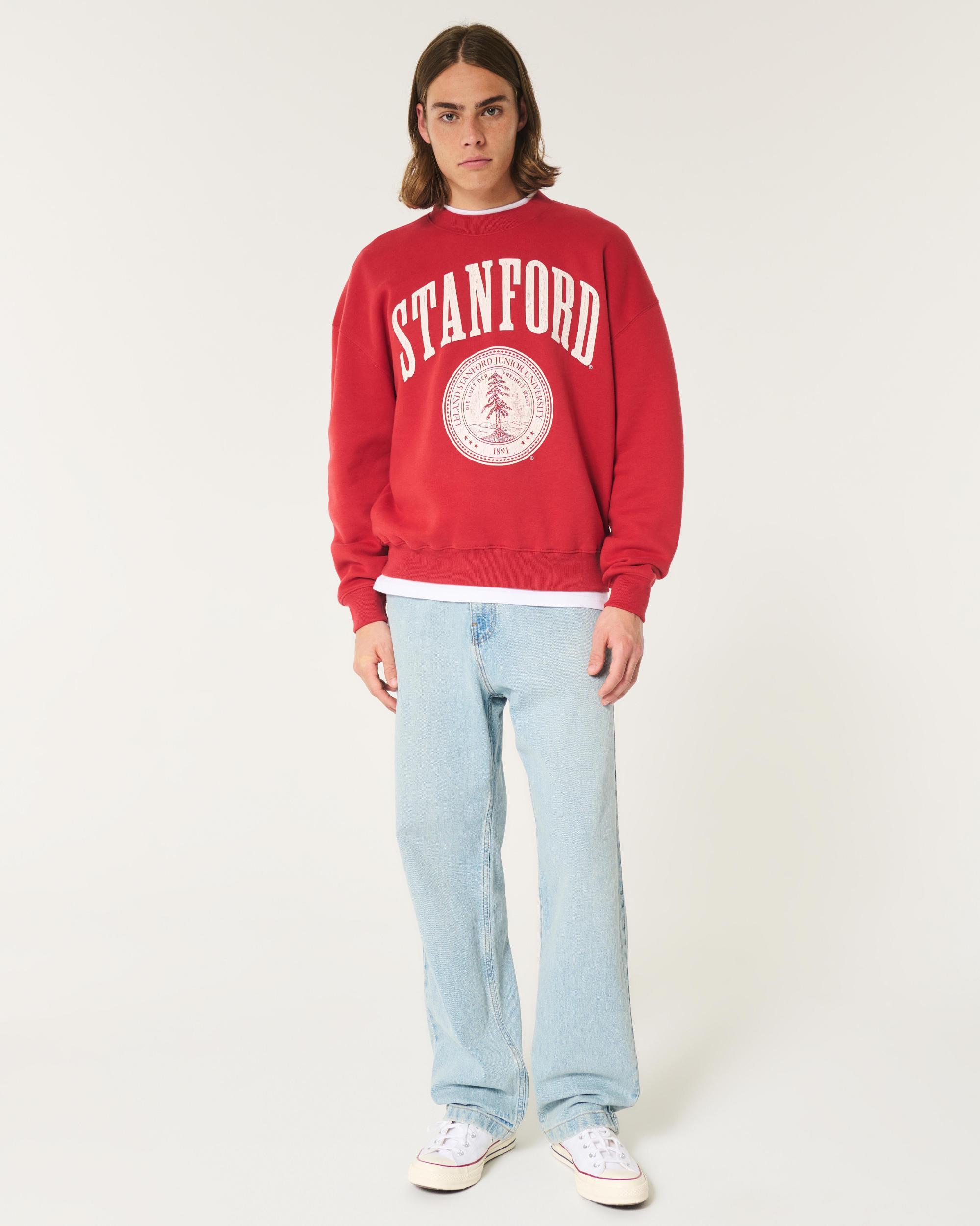 Boxy USC Graphic Crew Sweatshirt Product Image