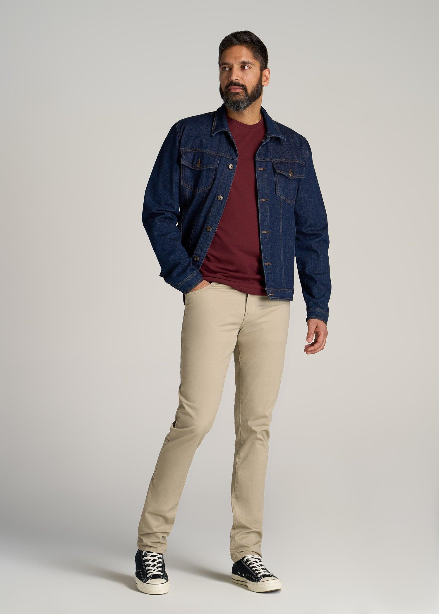 LJ&S Men's Tall REGULAR-FIT Crew Neck Tee in Sumac Red Product Image