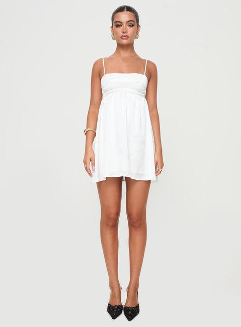 Ortega Mini Dress White Product Image