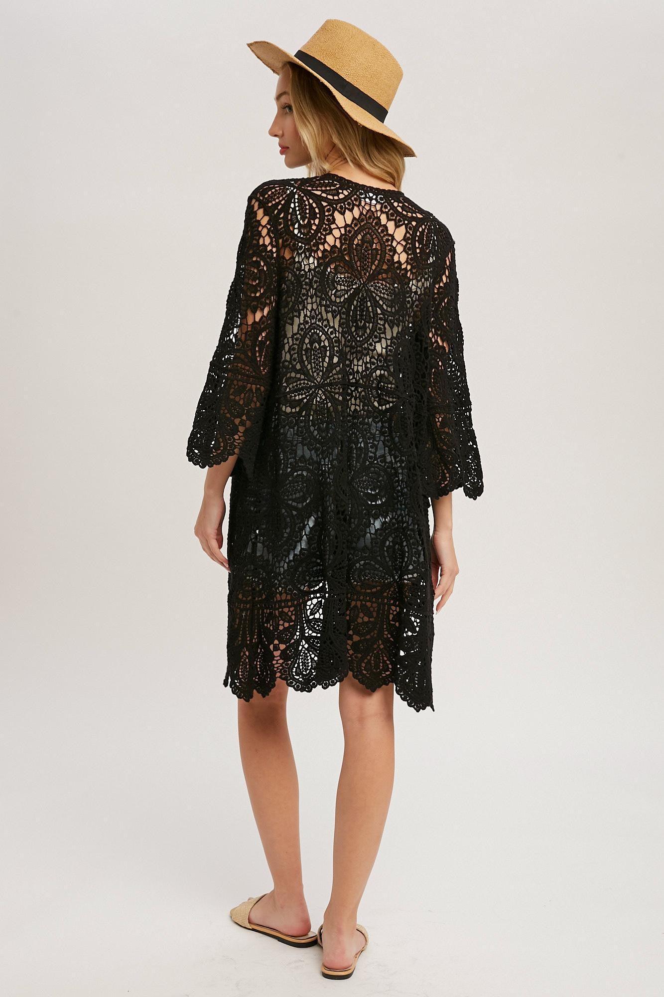 Crochet Lace Cardigan Product Image