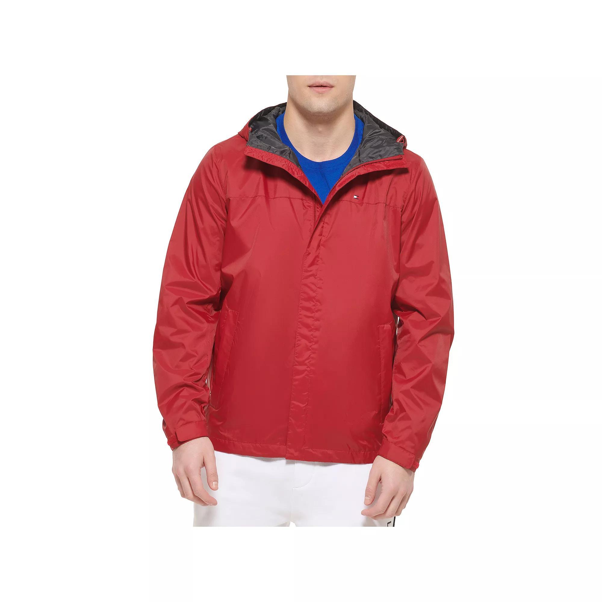 Big & Tall Tommy Hilfiger Hooded Rain Jacket, Men's, Size: 4XB, Green Product Image
