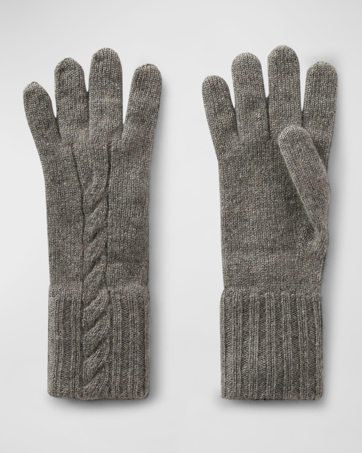 Short Knit Cashmere Gloves Product Image