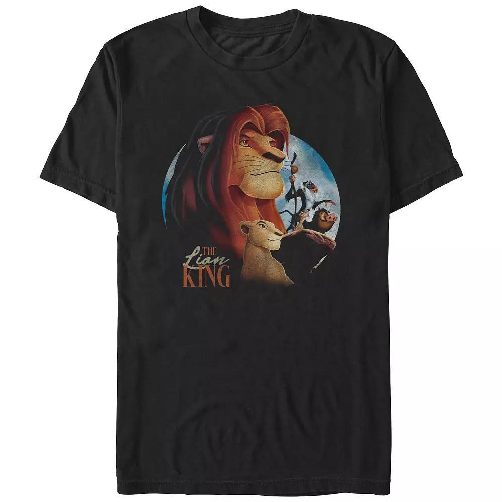 Men's Comfort Colors® Disney's The Lion King Simba's Rock Graphic Tee, Size: Medium, Black Product Image
