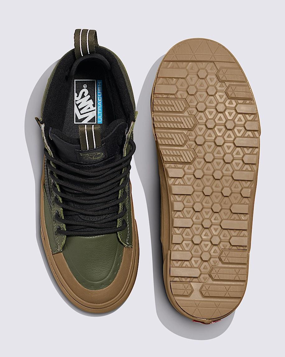 MTE Sk8-Hi Waterproof Insulated Shoe in Grape Leaf Green / Gum| Vans US Product Image