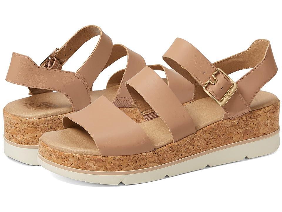 Dr. Scholl's Once Twice Women's Platform Sandals, Size: 7, Tawny Brown Product Image