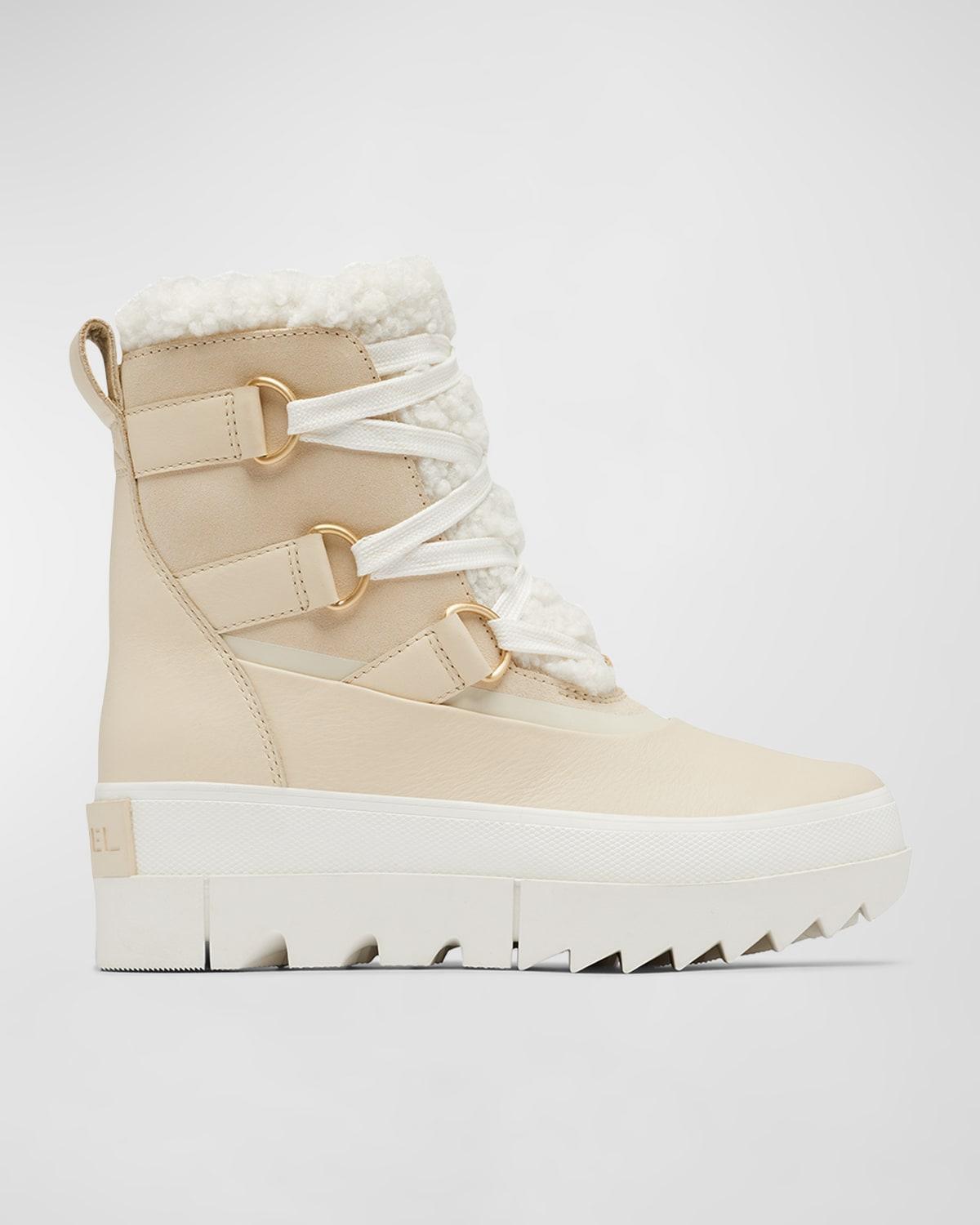 Joan Of Arctic Leather Faux-Fur Snow Booties Product Image