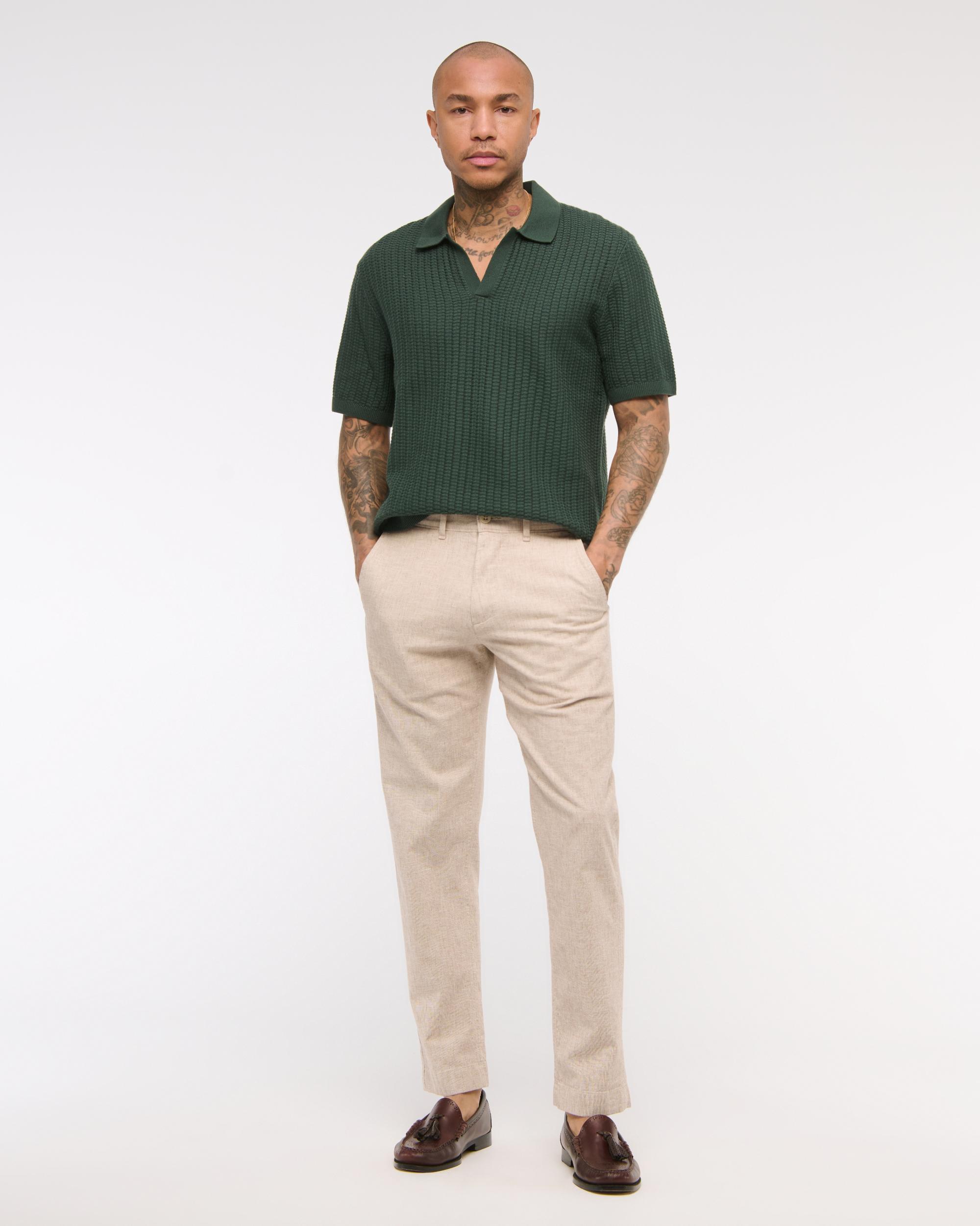 Classic Stitch Johnny Collar Sweater Polo Product Image