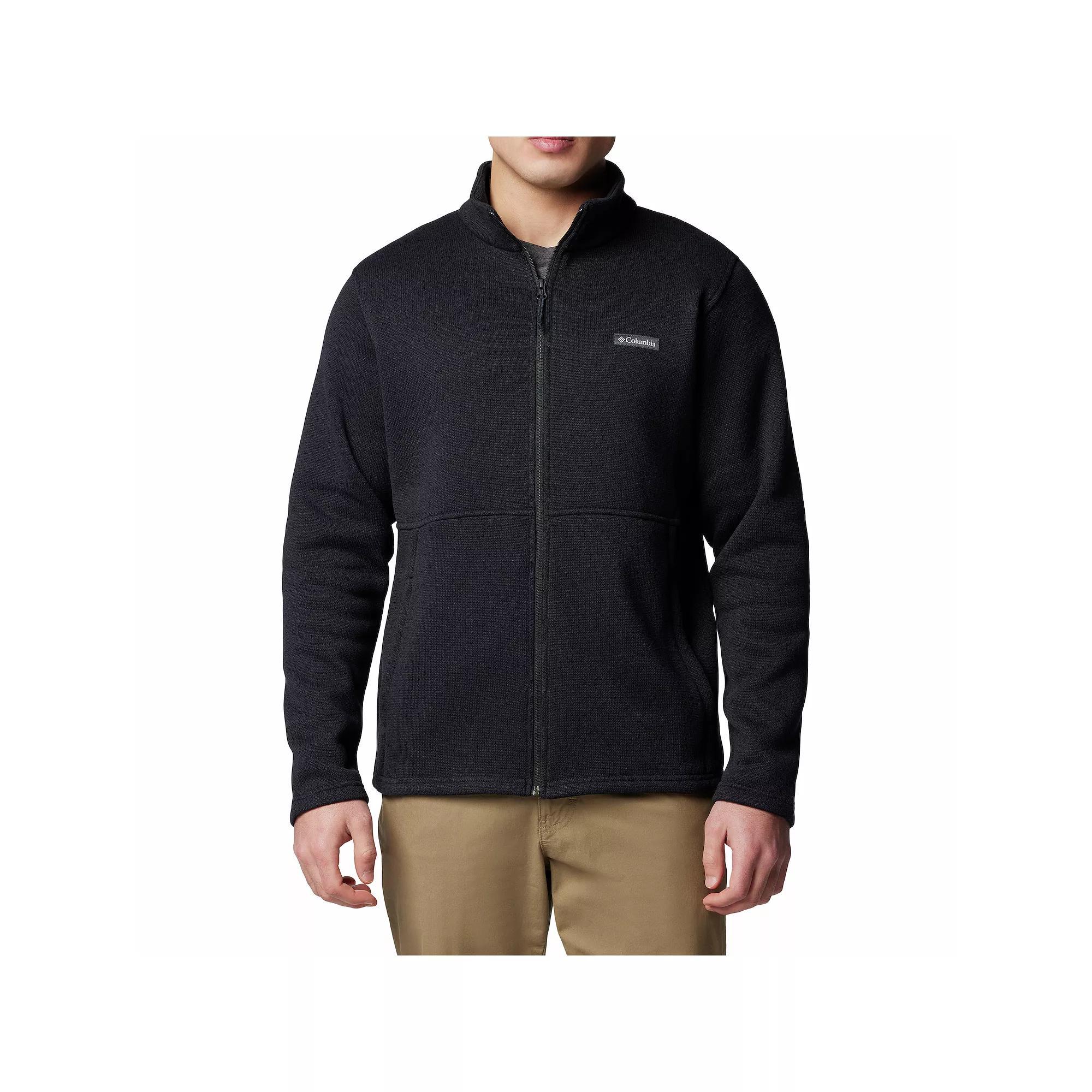 Men's Columbia Alto Pass™ Full Zip Sweater Fleece, Size: XL, Black Product Image