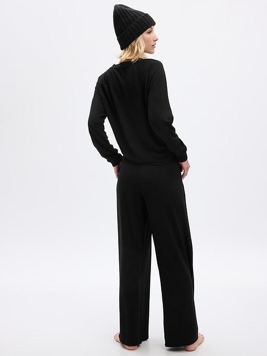 Wide-Leg Pleated PJ Pants Product Image