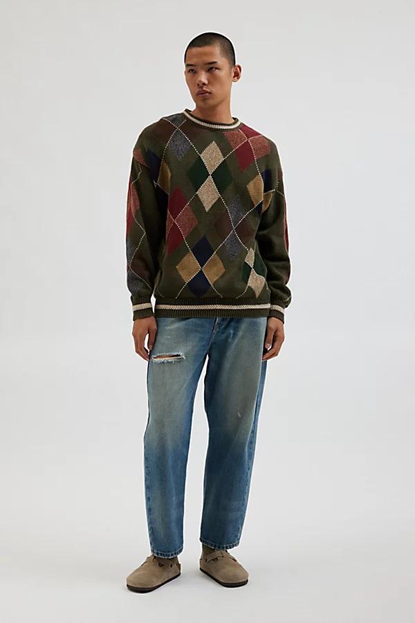 Urban Renewal Vintage Argyle Sweater Mens at Urban Outfitters Product Image