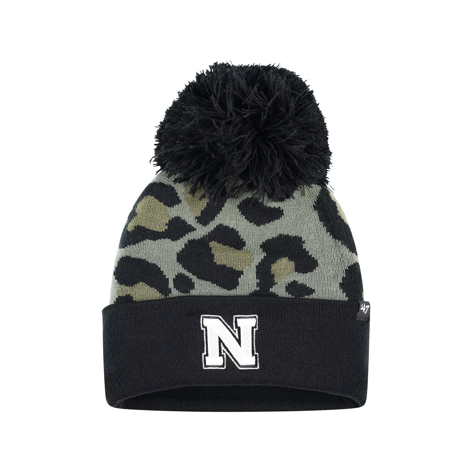 Womens 47 Hunter Nebraska Huskers Bagheera Cuffed Knit Hat with Pom Product Image
