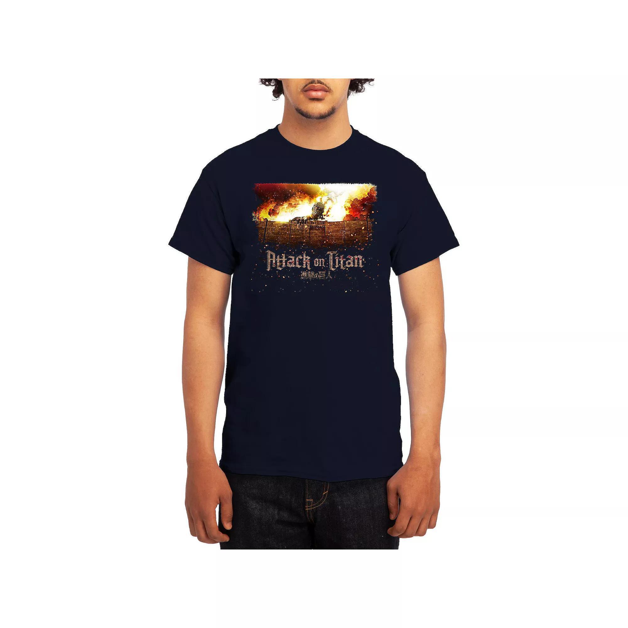 Men's Attack on Titan Standing on Titan Tee, Boy's, Size: Small, Black Product Image