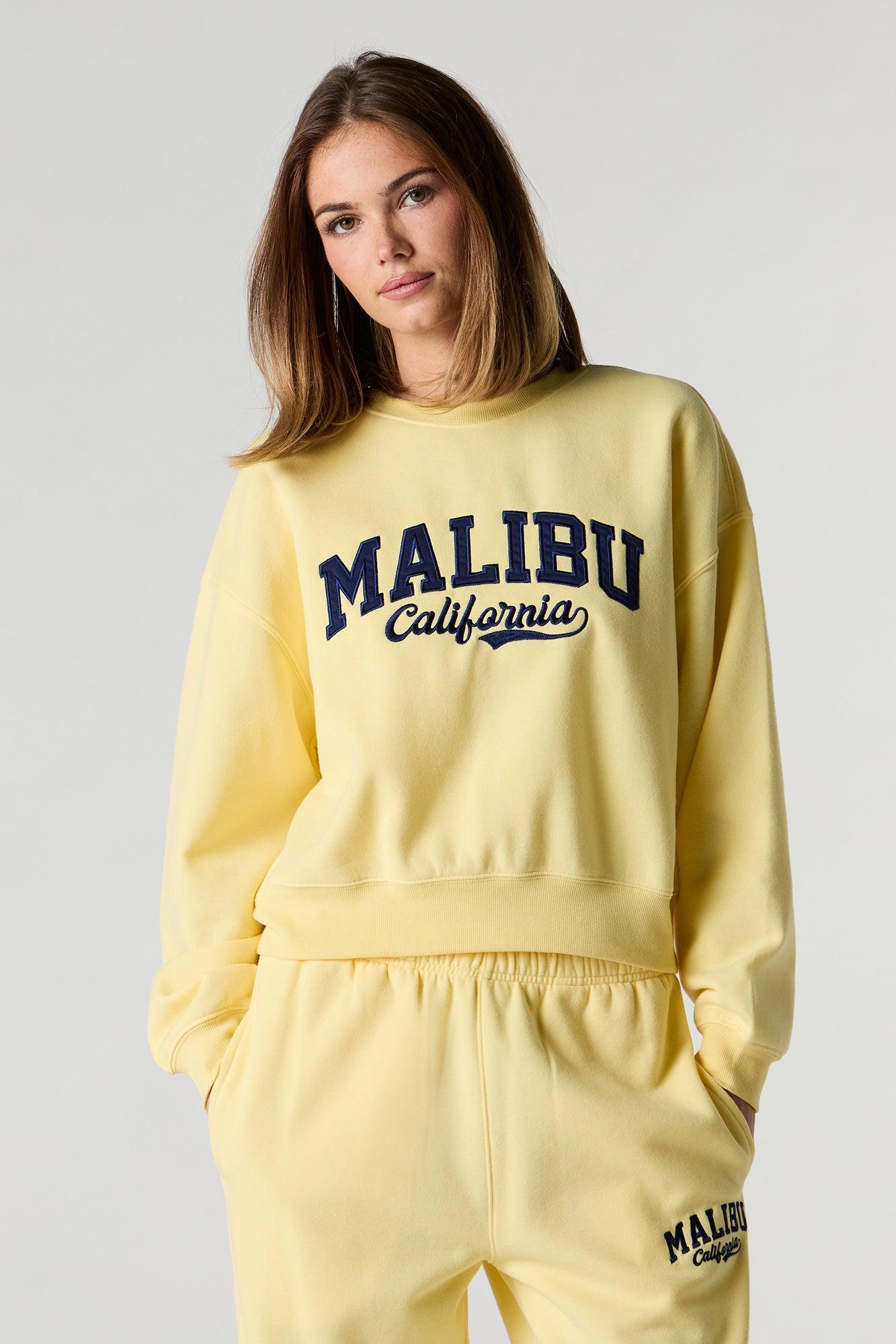 Fleece Varsity Crewneck Sweatshirt Female Product Image