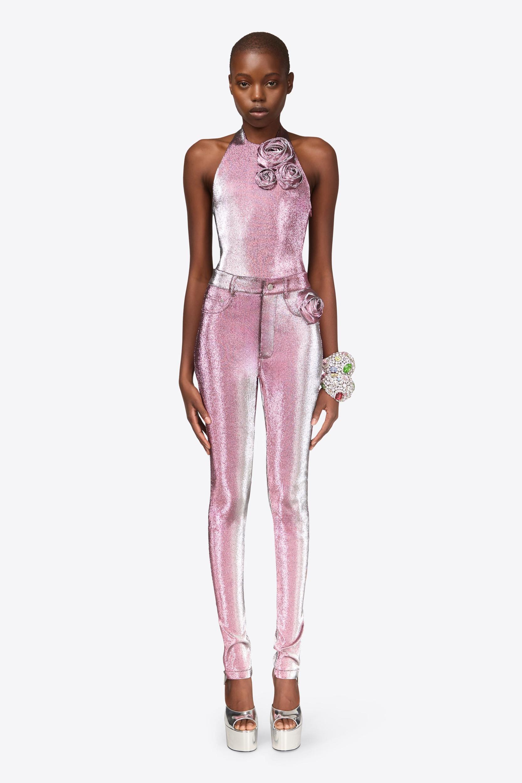 Stretch Lame Rosette Legging Product Image