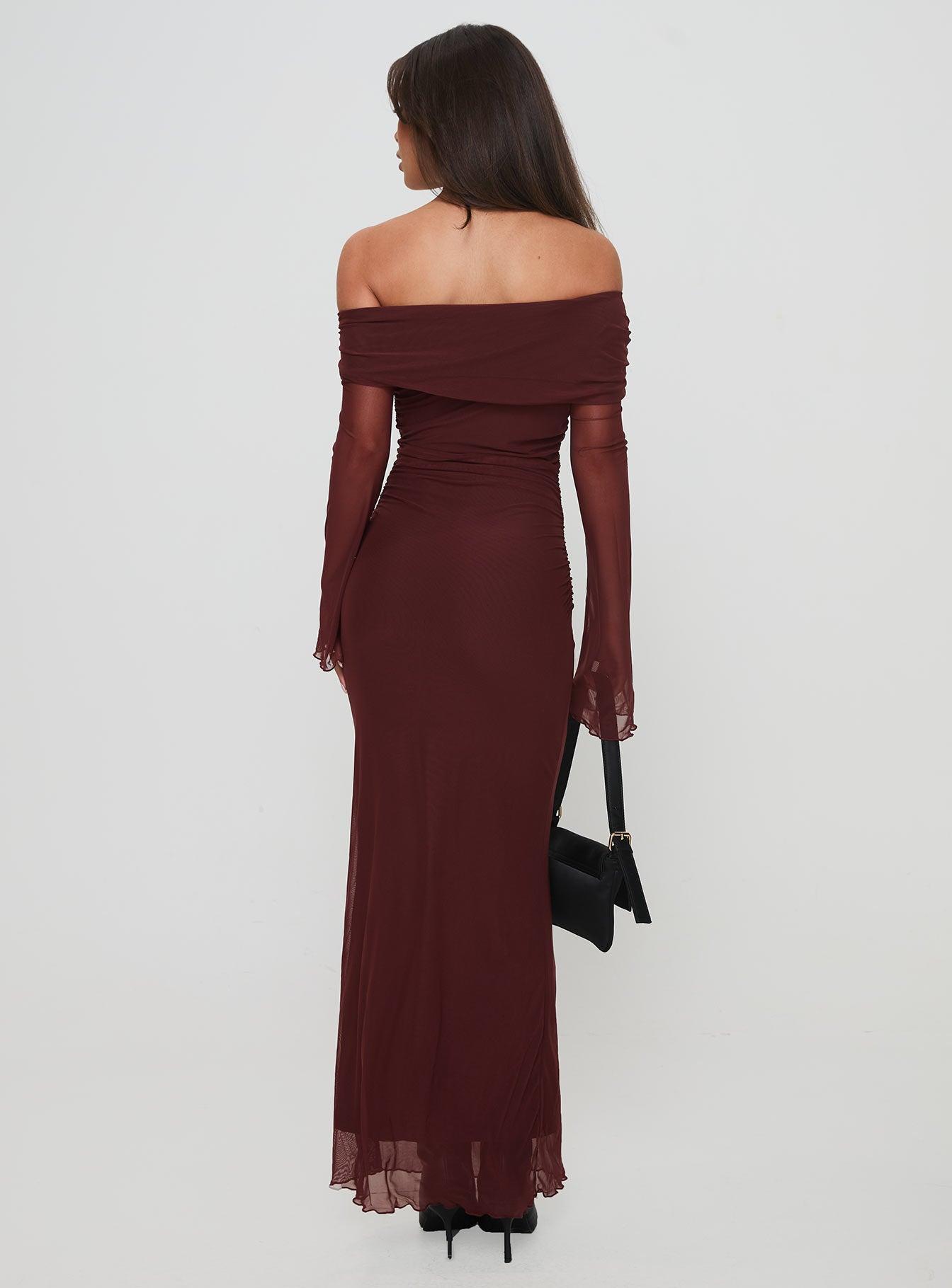 Consideration Maxi Dress Chocolate Product Image
