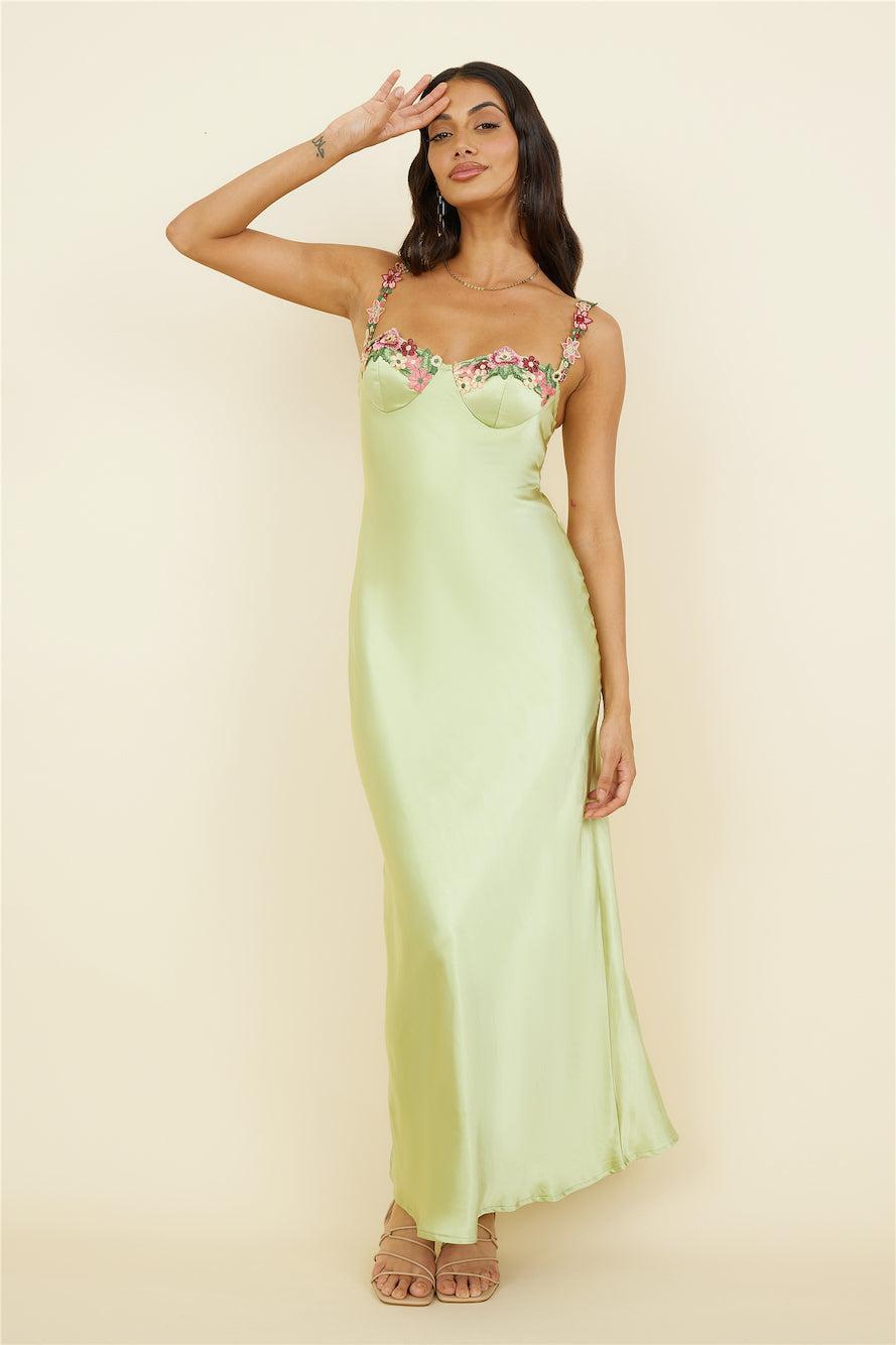 Magnetic Forces Maxi Dress Green Product Image